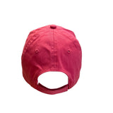 Disney Parks Minnie Mouse Youth Red Cap With Patterned Brim & Embroidered Design