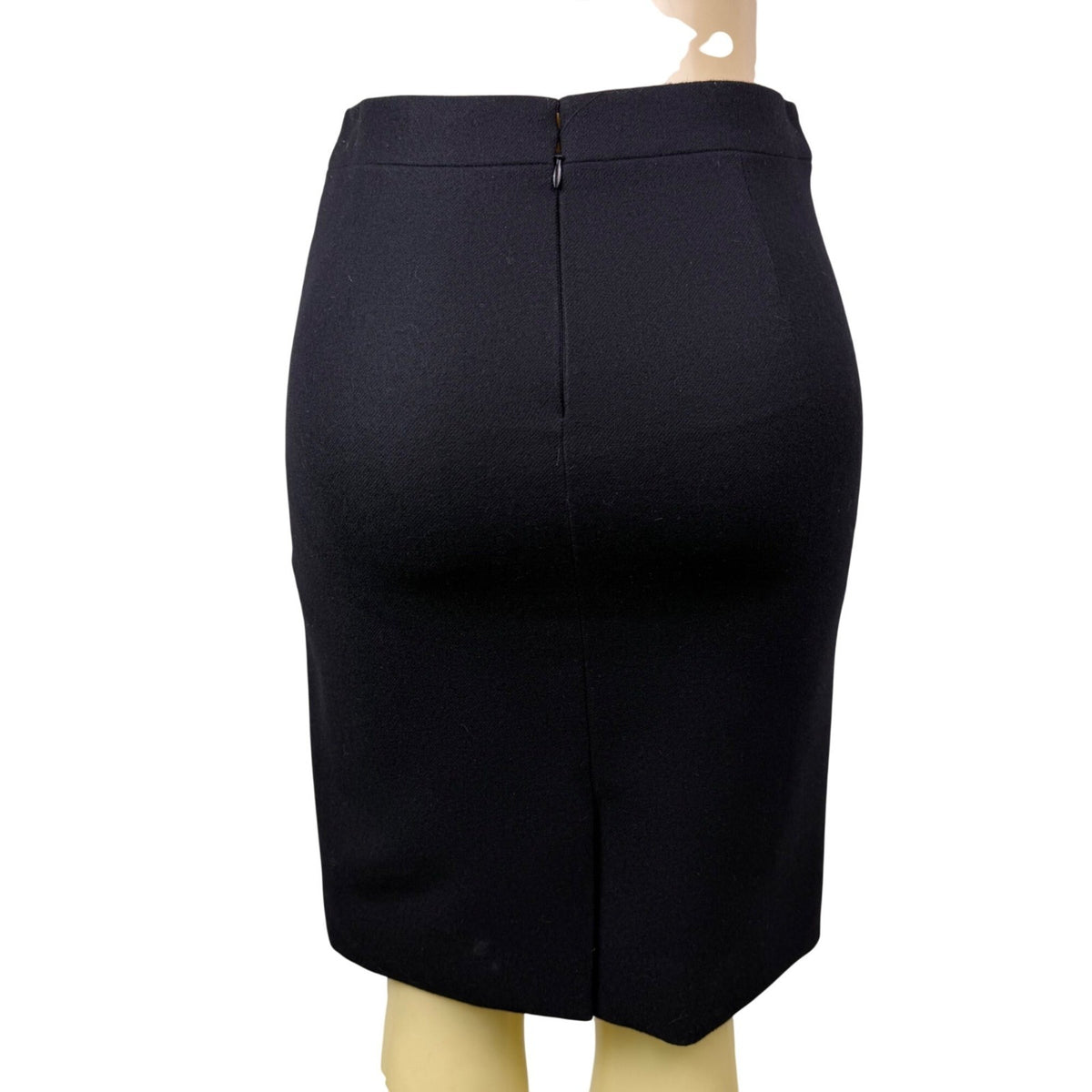 J.Crew Womens Black Wool Pencil Skirt Career Wear Timeless Style Size 2