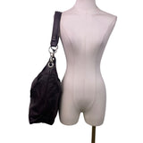 Elen Gotti Women’s Brown Leather Silver Hardware Hobo Shoulder Bag