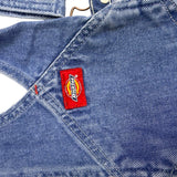 Dickies Mens Blue Denim Workwear Relaxed Fit Bib Overalls Sz 30x30