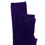 Lauren Ralph Lauren Purple Corduroy Womens Classic Straight Jeans Size 12