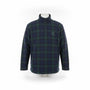Ralph Lauren Mens Navy & Green Pullover Fleece Plaid Half Zip Sweater Size L