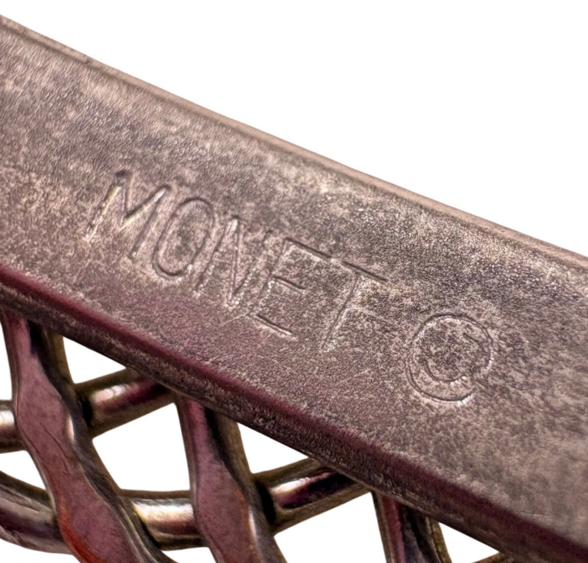 Monet Womens Silver Tone Metal Openwork Design Bracelet Vintage Jewelry