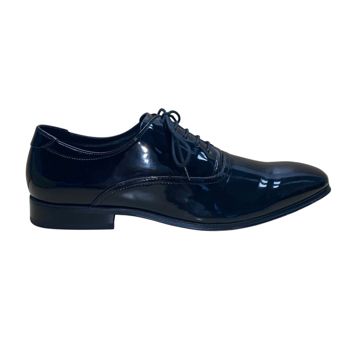 Joseph Abboud Men’s Black Patent Leather Soiree Lace-Up Dress Shoes Size 11.5D