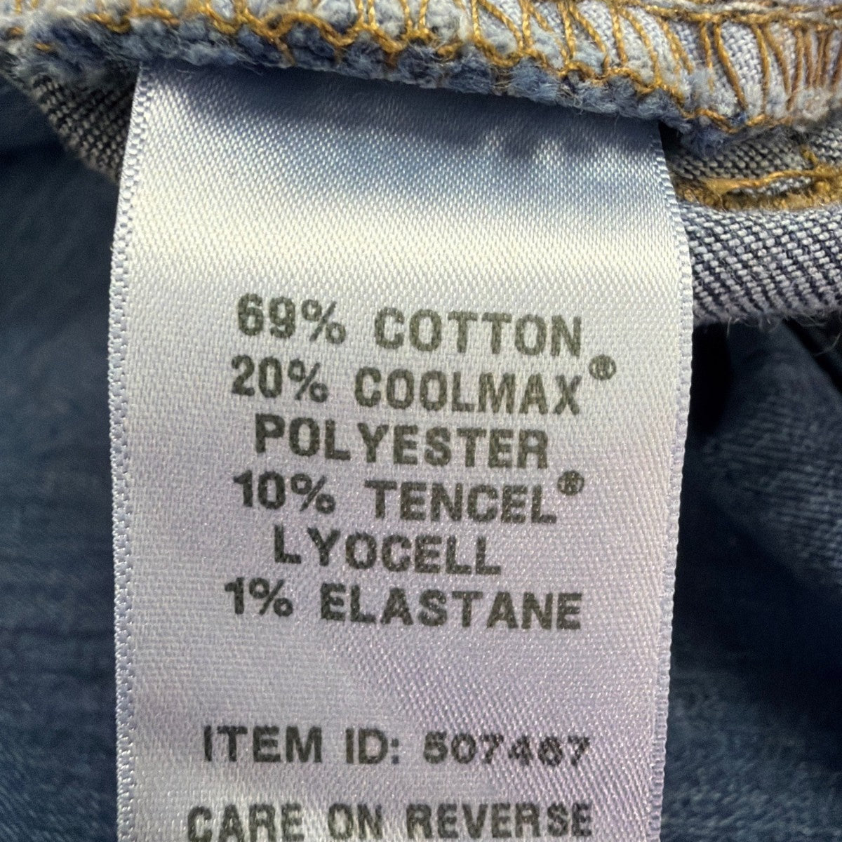 L.L. Bean Womens Blue Cotton Blend Straight Leg Jeans Favorite Fit Size 14 R
