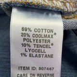 L.L. Bean Womens Blue Cotton Blend Straight Leg Jeans Favorite Fit Size 14 R