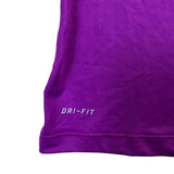 Nike Womens Purple Dri-Fit Pro Tee Shirt Athletic Top  Size L