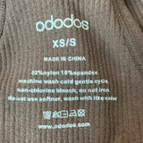 Adodos Ribbed Brown Racerback Tank Top Sz XS/S