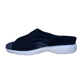 Easy Spirit Women’s Black & White Slip-On Comfort Setinez 2 Sandals Size 7.5M