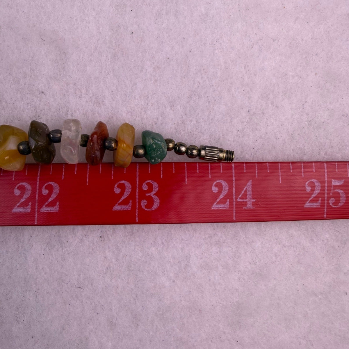 Multi-Color Unisex Natural Stone Beaded Necklace Bohemian Handmade Adjustable