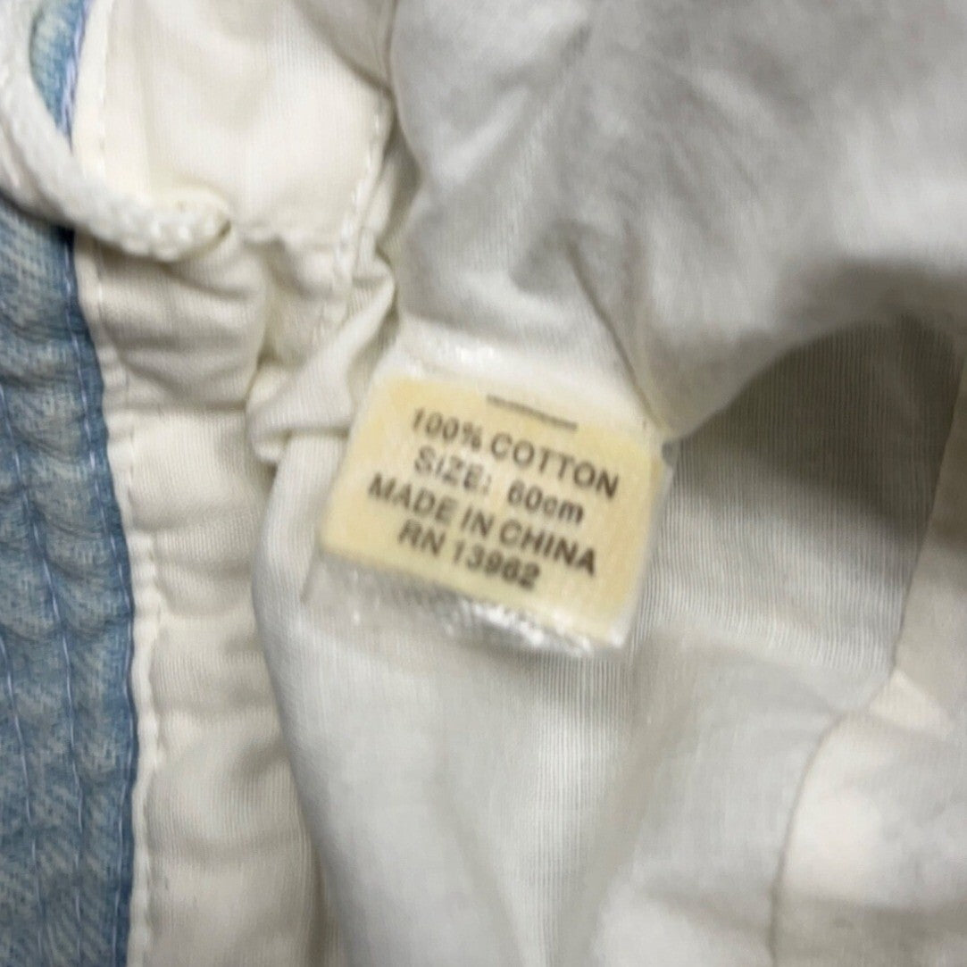 Unisex Blue Washed Denim Bucket Hat Sz 60cm