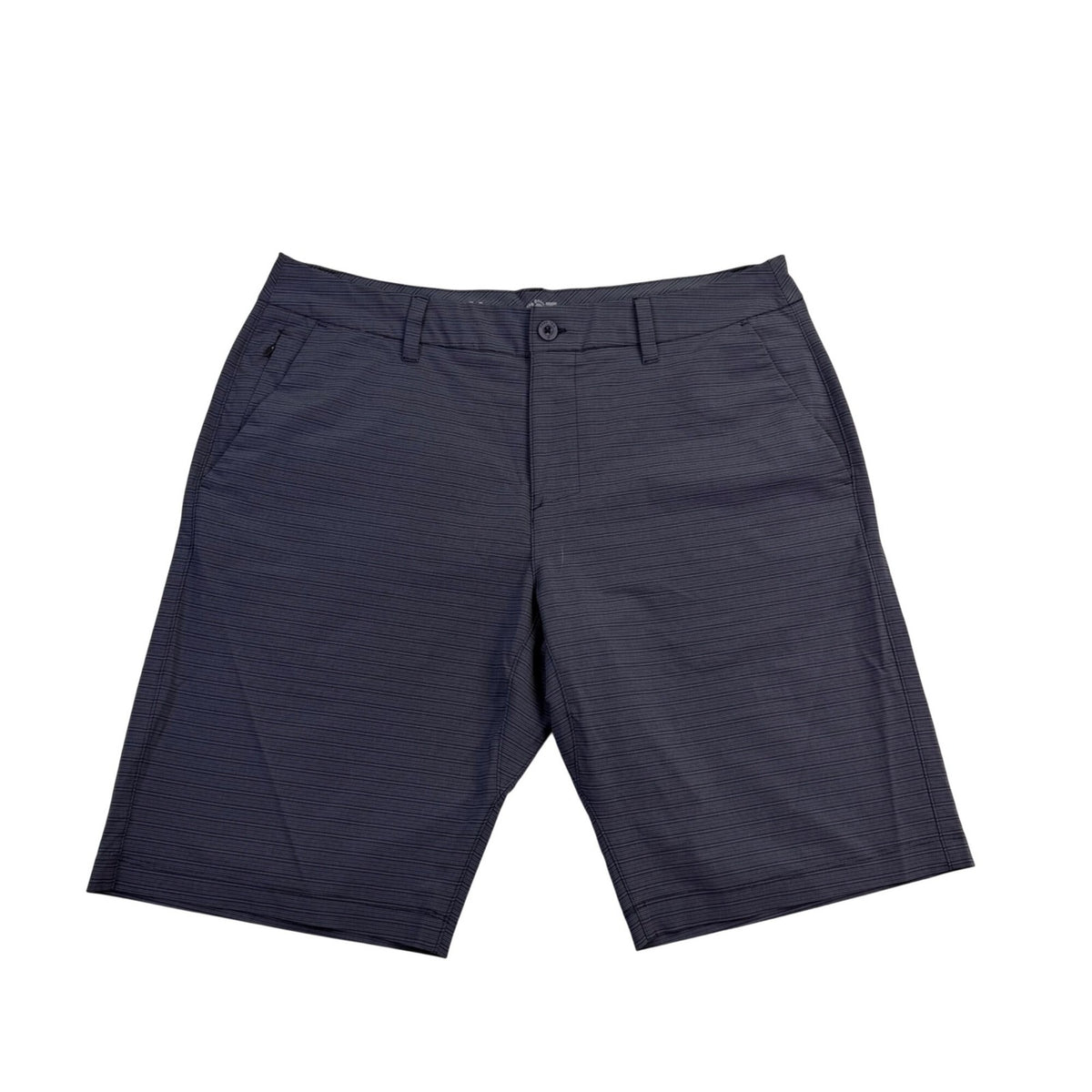 Hang Ten Mens Gray Striped Elastane Flat Front Shorts Size 36