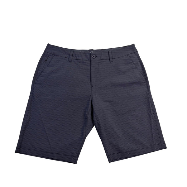 Hang Ten Mens Gray Striped Elastane Flat Front Shorts Size 36