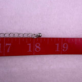 Sterling Steel Womens Silver Tone Choker Necklace Toggle Clasp Chain Adjustable
