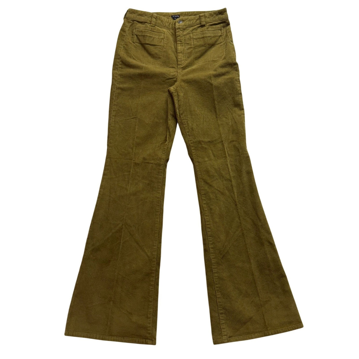 J.Crew Women’s Golden Corduroy Flare Jeans High Waist Size 29T - New