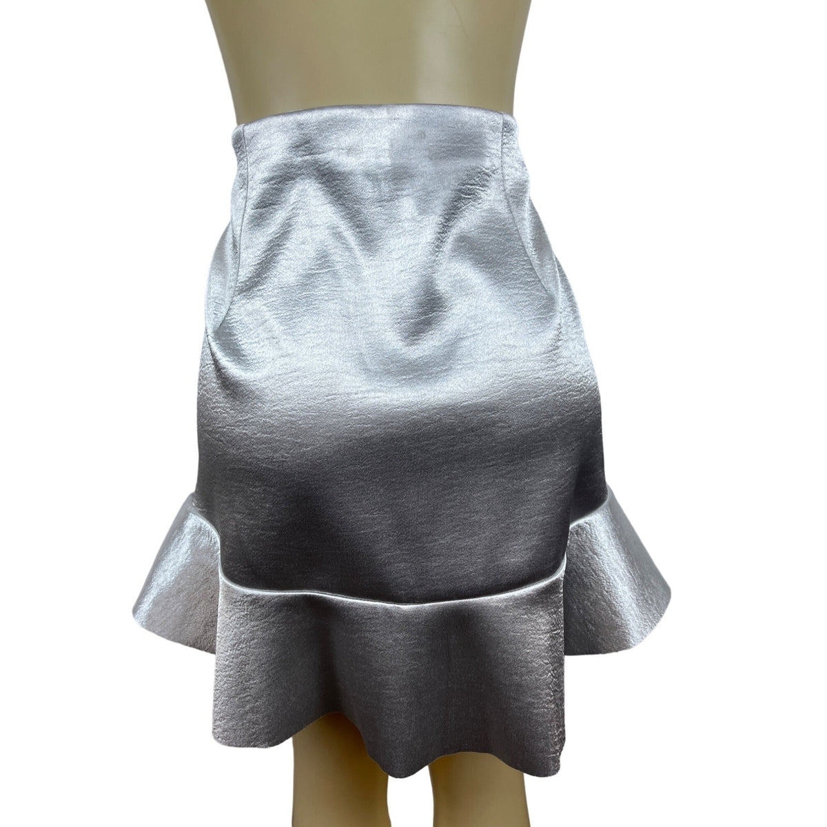 H&M Women's Grey Mermaid Knee Length Skirt Sz 14 - NWT