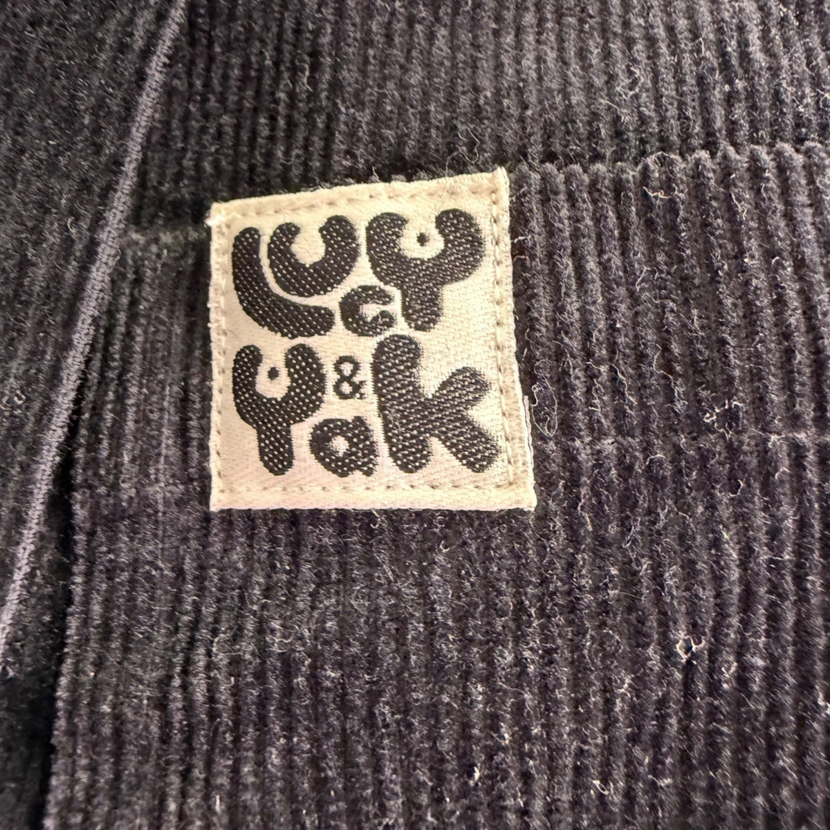 Lucy & Yak Womens Black Corduroy Overalls Adjustable Size UK 8R