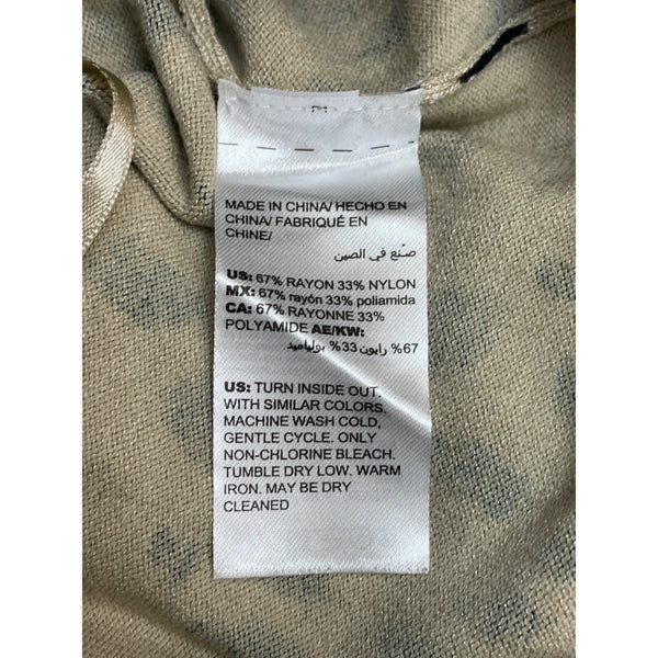 Chico’s Women's Beige Leopard Shirt Sz 0 (EUR 32)