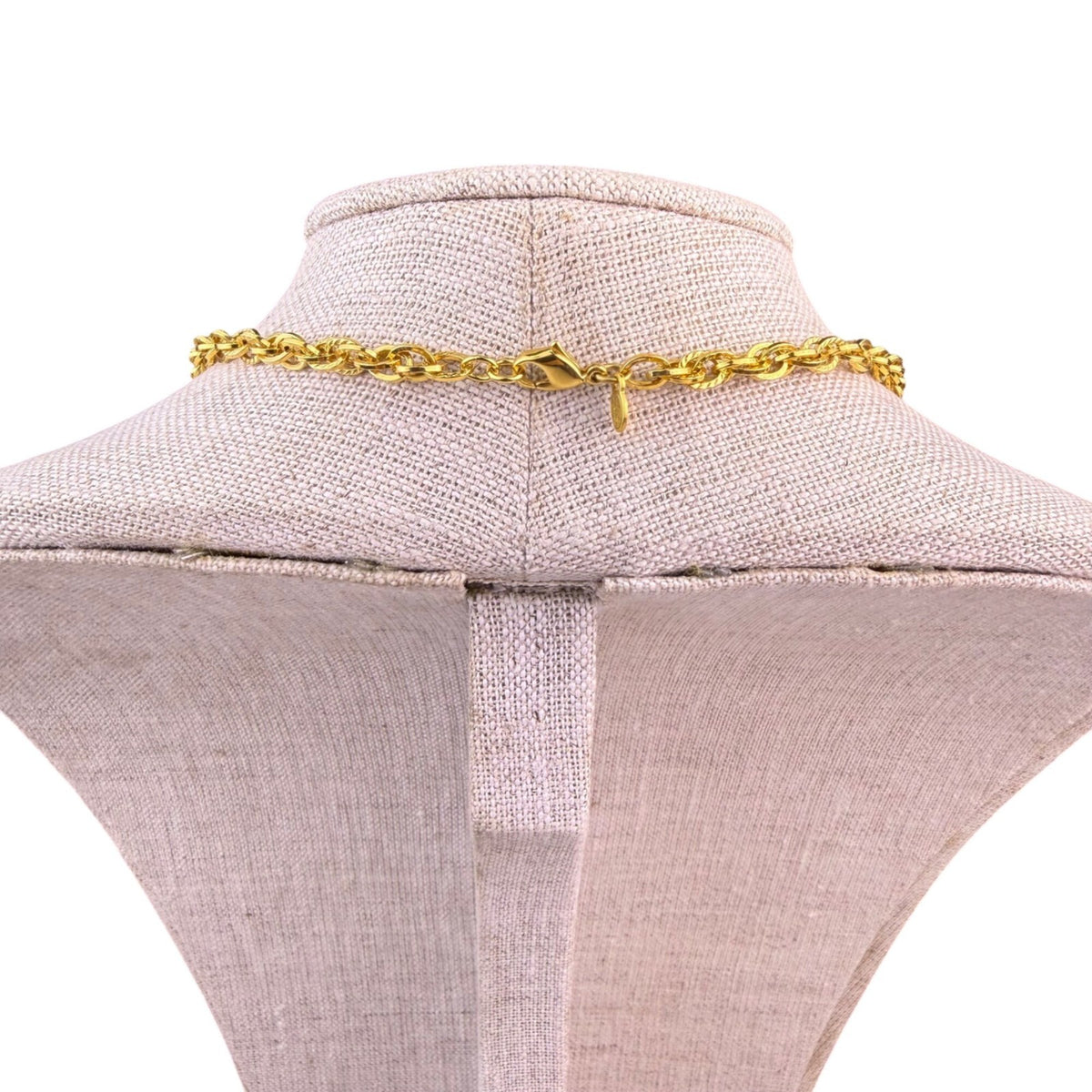 Monet Womens Gold Tone Metal Rope Chain Necklace Long Toggle Clasp