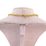 Monet Womens Gold Tone Metal Rope Chain Necklace Long Toggle Clasp