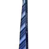 Geoffrey Beene Mens Blue Striped Silk Necktie Versatile Formal Business Wear