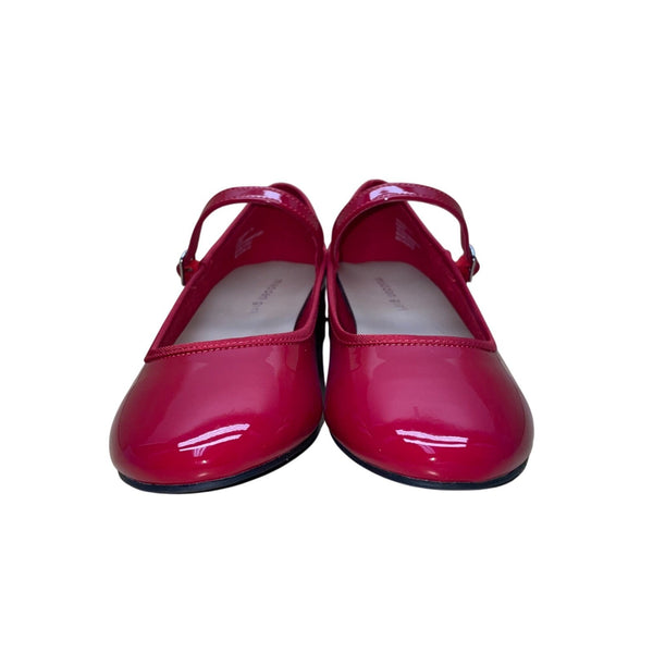 Madden Girl Women’s Red Patent Low Block Heel Tutu Mary Jane Shoes Size 7