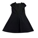 Isaac Mizrahi Womens Black Short Sleeve A-Line Dress Size S