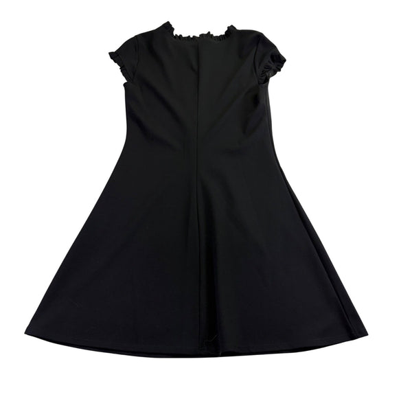Isaac Mizrahi Womens Black Short Sleeve A-Line Dress Size S