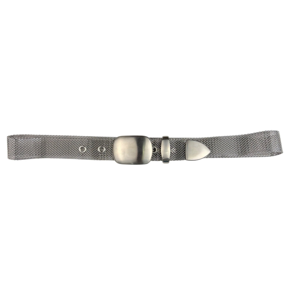 Stainless Steel Silver Adjustable Mesh Belt Fashionable Design