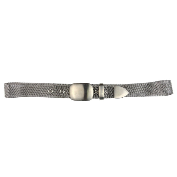 Stainless Steel Silver Adjustable Mesh Belt Fashionable Design
