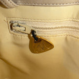 Morris Moskowitz Women’s Gray Leather Vintage Style Crossbody Handbag