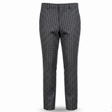 Banana Republic Womens Black Gray Dress Pants Windowpane Print Size 10