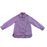 Madewell Womens Lavender Button-Up Coat With Dual Pockets & Lining Sz XS