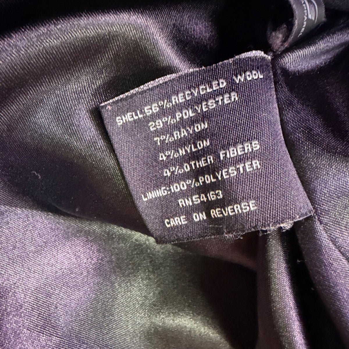 Black Rivet Womens Black Double Breasted Belted Peacoat Warm Stylish Size 1X