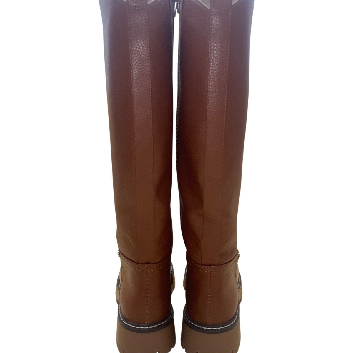 Giani Bernini Women’s Brown All-Man-Made Lug-Sole Jordyy Knee High Boots Size 8M