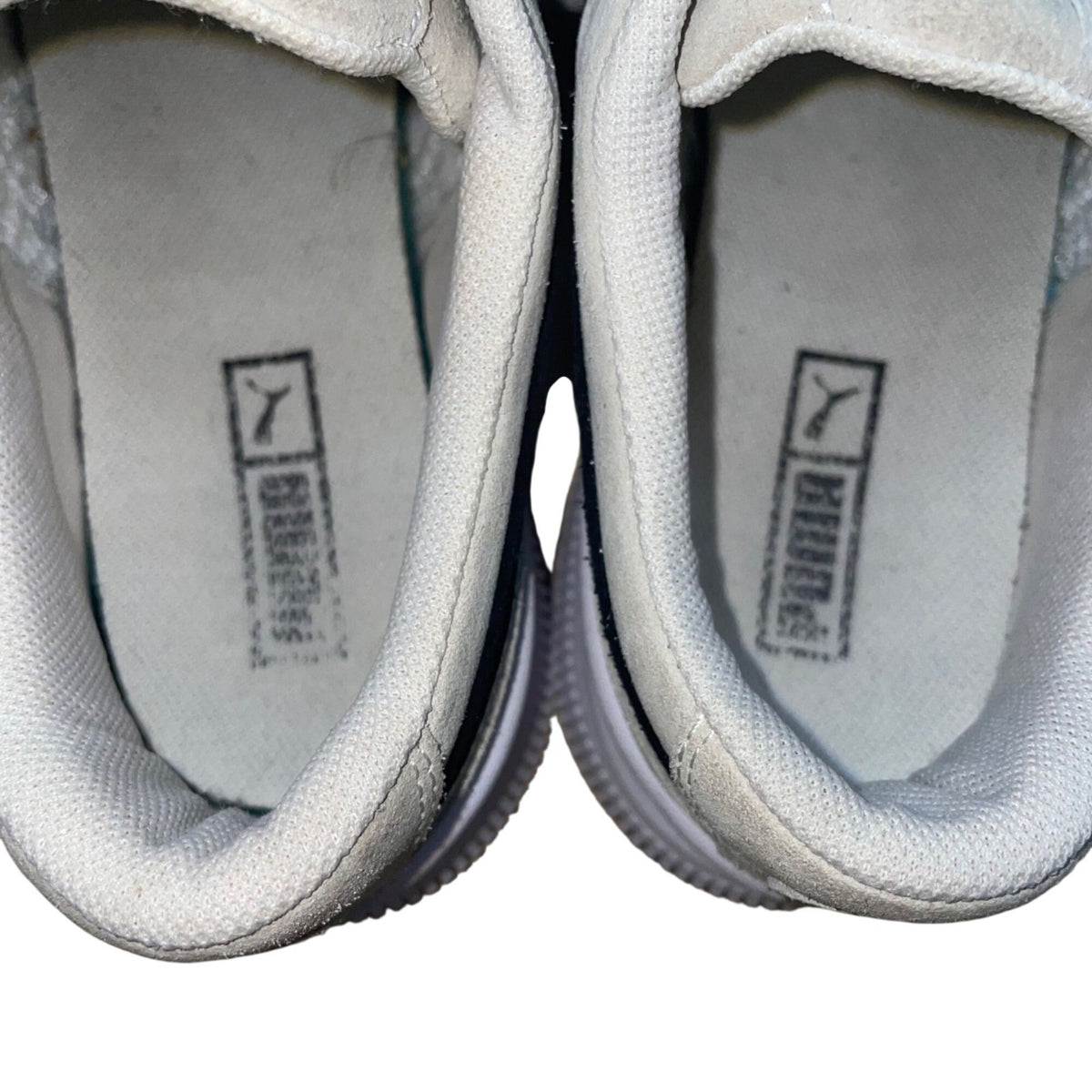 Puma Women’s Gray Suede Casual Lace-Up Deva Platform Sneakers Size 8