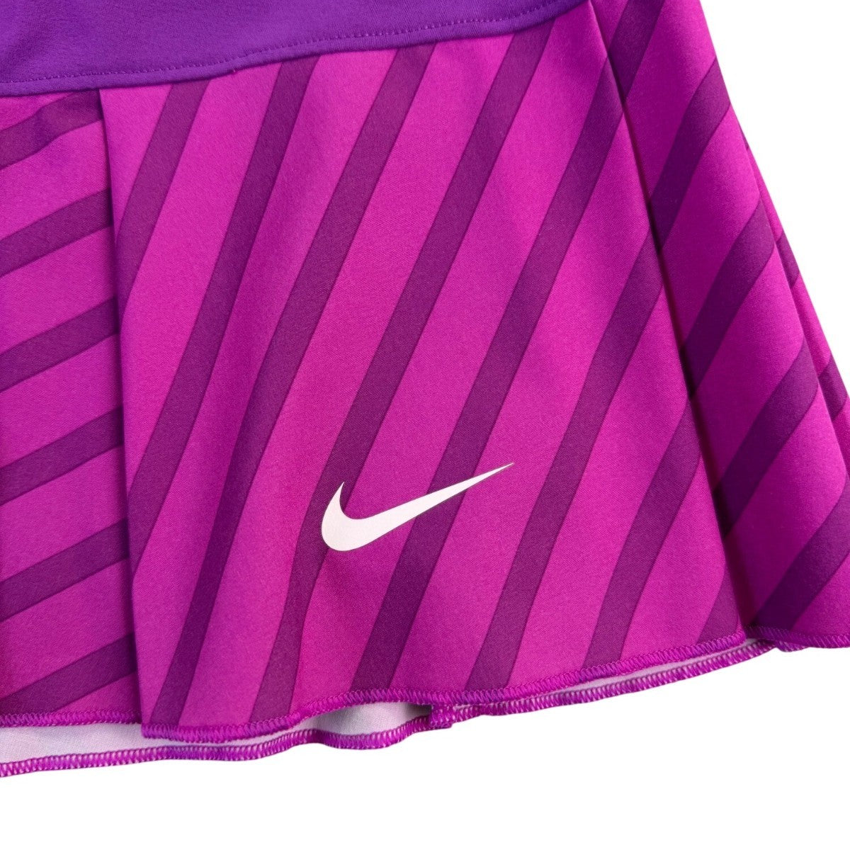 Nike Womens Purple Dri-FIT Skort Stripe Pattern Size Large