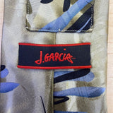 J. Garcia Men’s Tan & Blue Silk Tie Sea Anemone Limited Edition Collection 44
