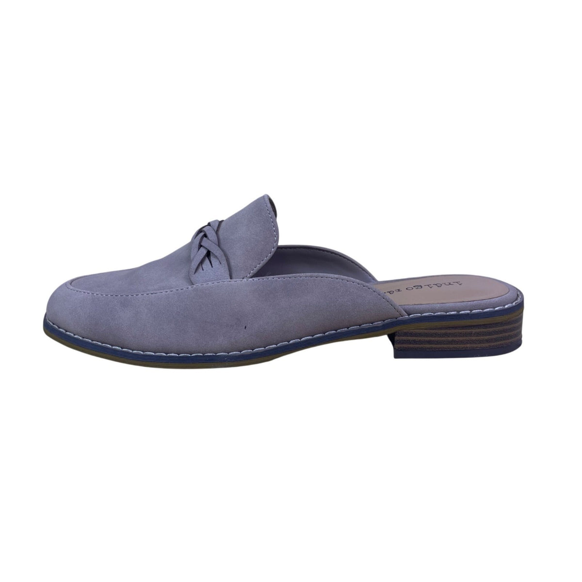 Indigo rd. Women’s Taupe Woven Detail Slip-On IRHarsen-M Mule Loafers Size 7.5M