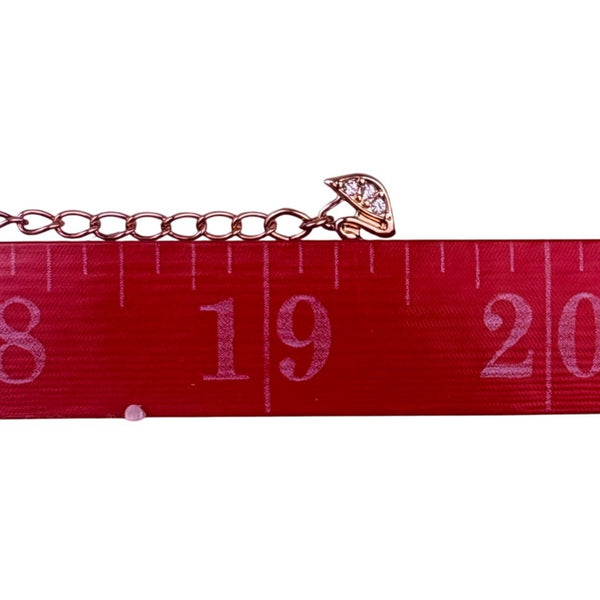 Swarovski Womens Rose Gold Tone Crystal Intertwined Heart Necklace Elegant Chain
