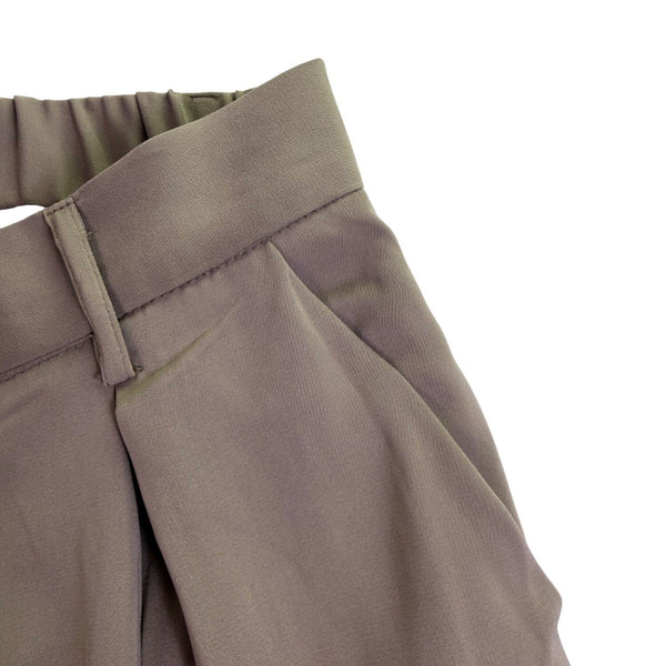 Tronjori Womens Tan Khaki Wide-Leg & Pleated Lightweight Pants Size L