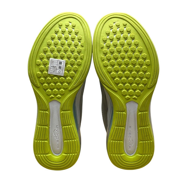 Skechers Women’s Gray & Neon Yellow Memory Foam Skech-Air Training Shoes Size 9