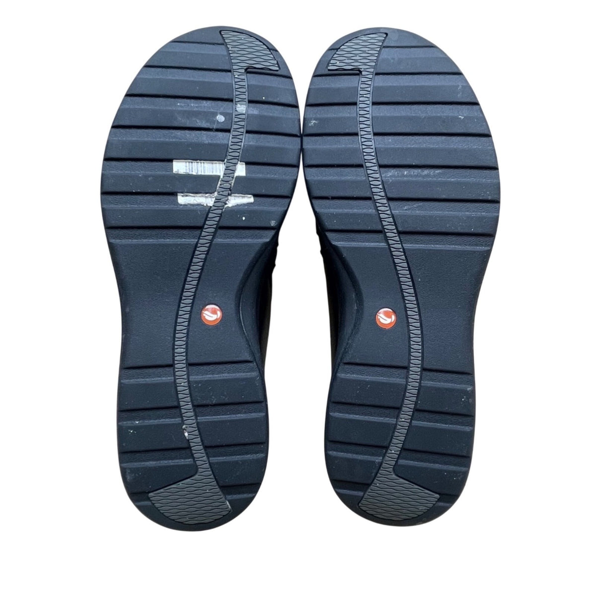 Clarks Women’s Black Leather Slip-On Unstructured Comfort Shoe Size 7.5N