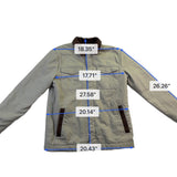 ONeill Mens Beige Cotton Jacket Corduroy Collar Sherpa Lined Standard Fit Size S