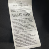 Banana Republic Womens Black Polyester V-Neck Wrap Blouse Long Sleeve Size XL