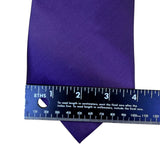 Nicole Miller Mens Purple Silk Tie Solid Traditional Style Approx 57