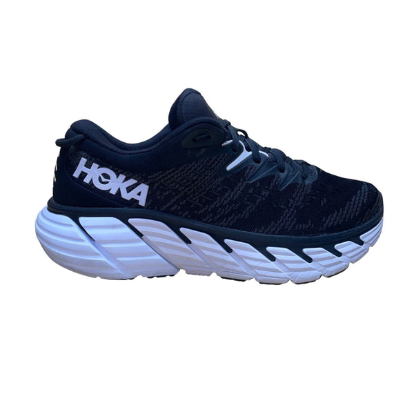 Hoka Women’s Black Mesh & White Sole Stability Gaviota 4 Running Shoes Size 9 US