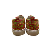 Asos Women’s Green & Pink Canvas With Floral Print Slip-On Sneakers Size US 9