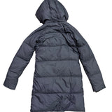 United Colors Of Benetton Womens Navy Nylon Down Hooded Puffer Jacket Size XS