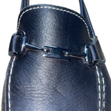Munro American Women’s Black Leather Horse Bit Accent Loafers Size 6W